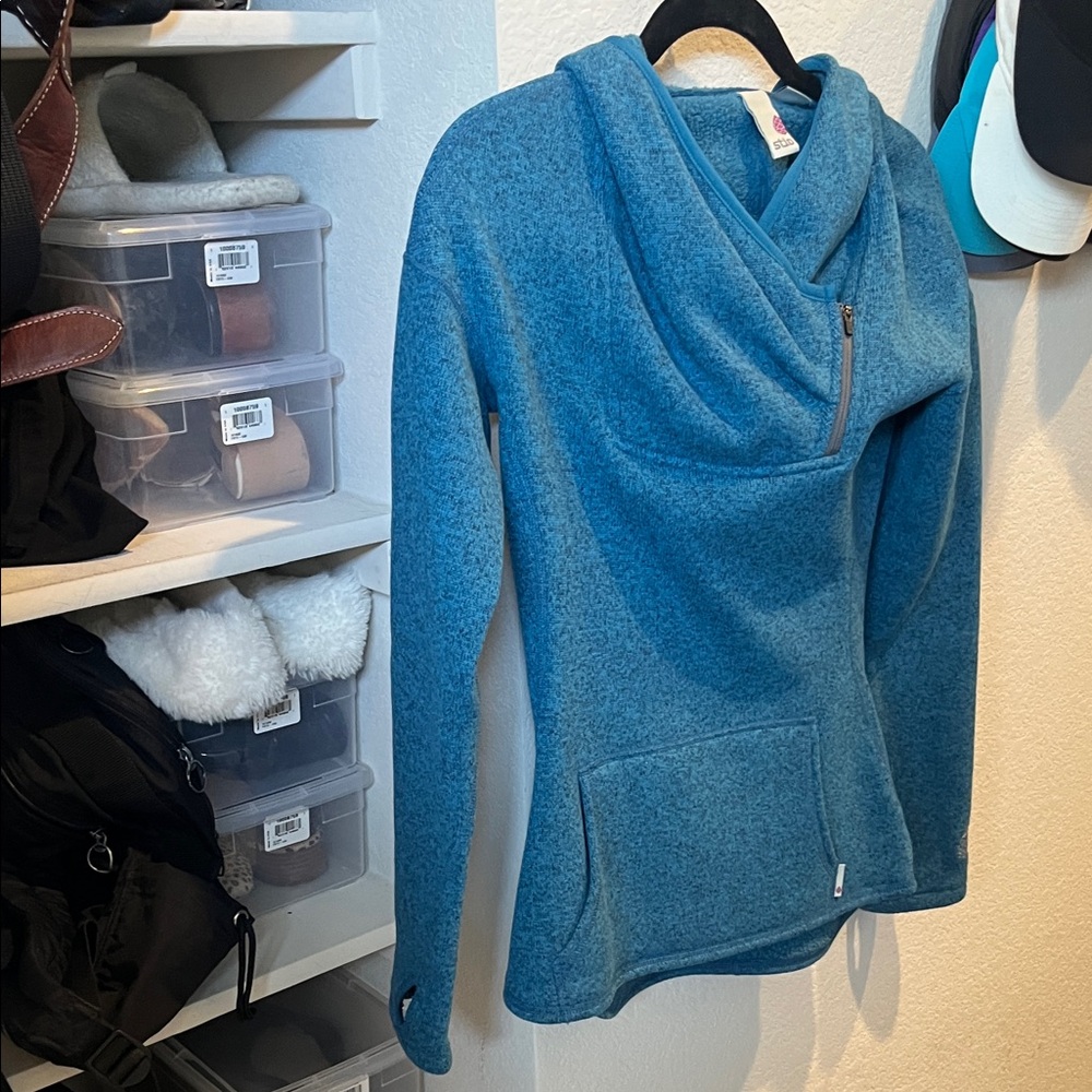 Stio Blue Women's Cowl Neck Jacket